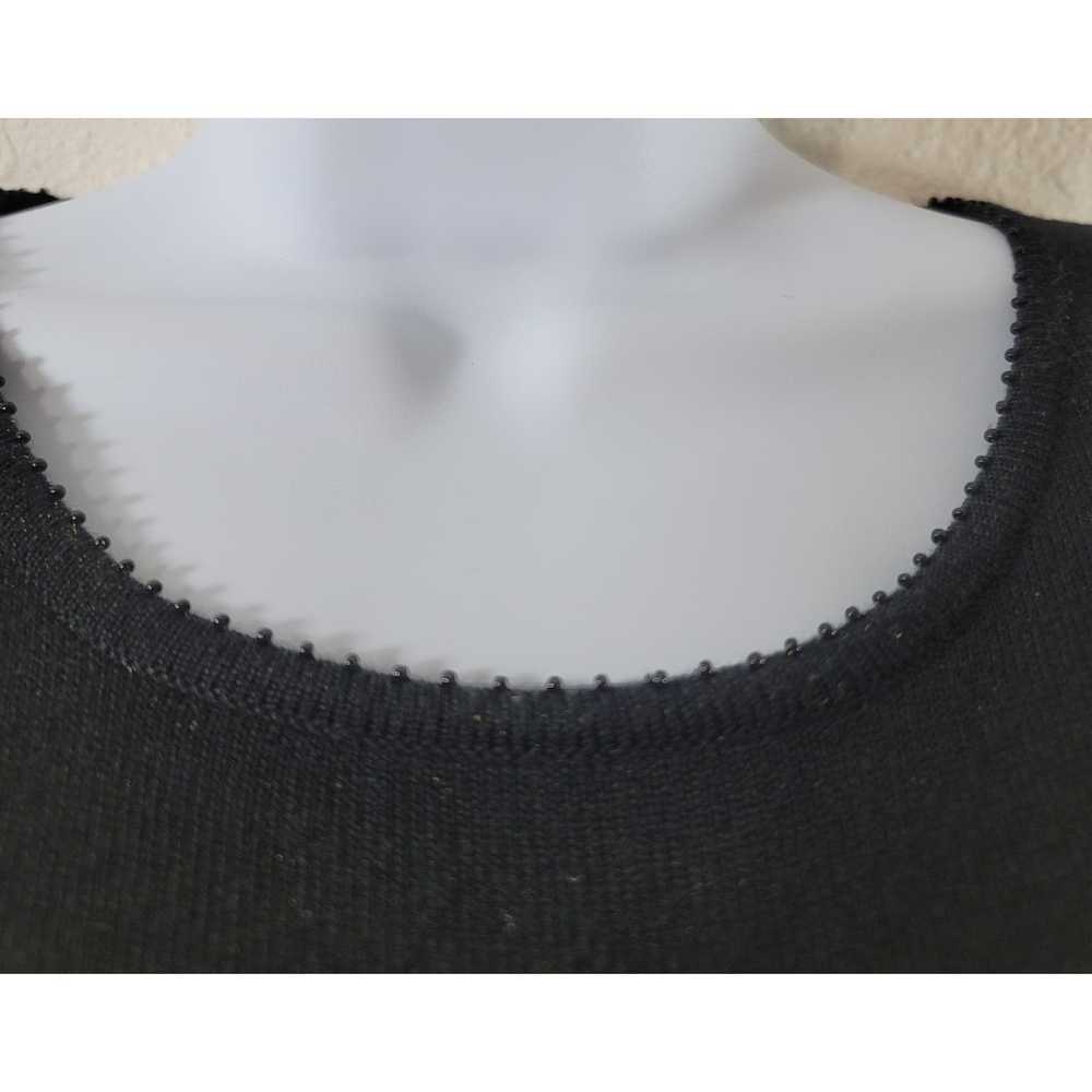 Other Judith Hart Black Small Beaded Round Neck T… - image 2