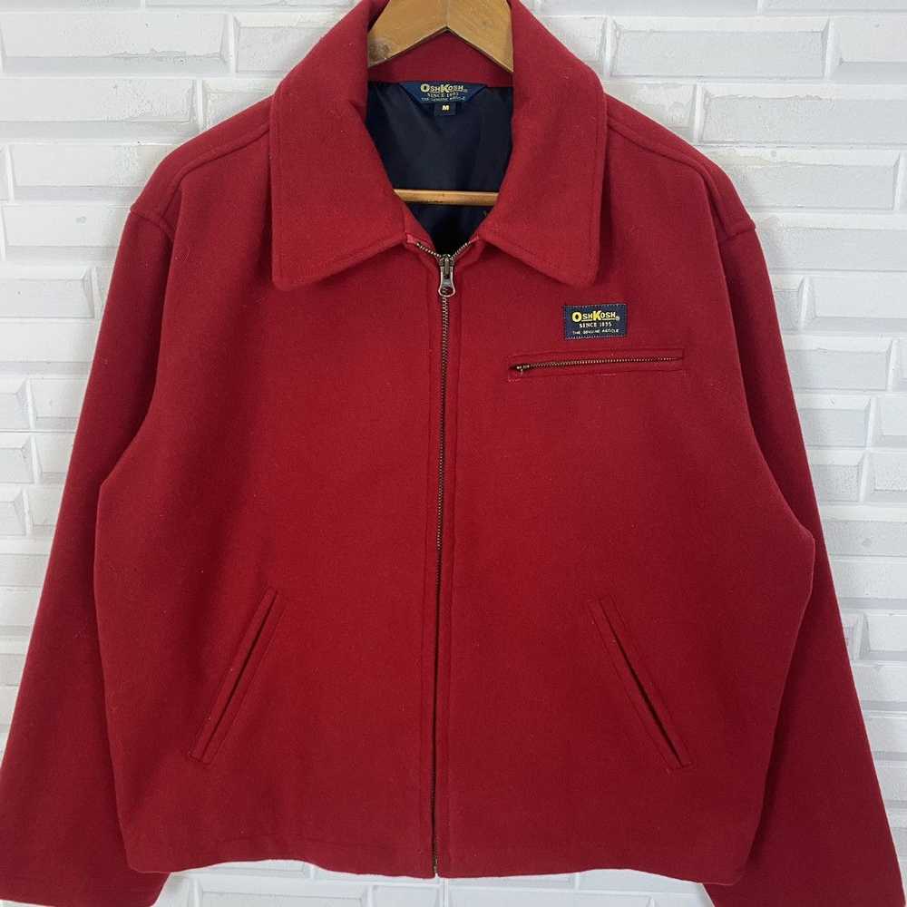 Oshkosh × Vintage ✨VINTAGE OSHKOSH WOOL RED ZIPPE… - image 5