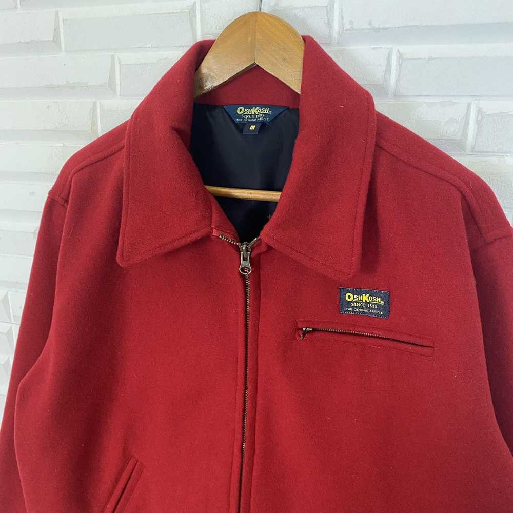 Oshkosh × Vintage ✨VINTAGE OSHKOSH WOOL RED ZIPPE… - image 7