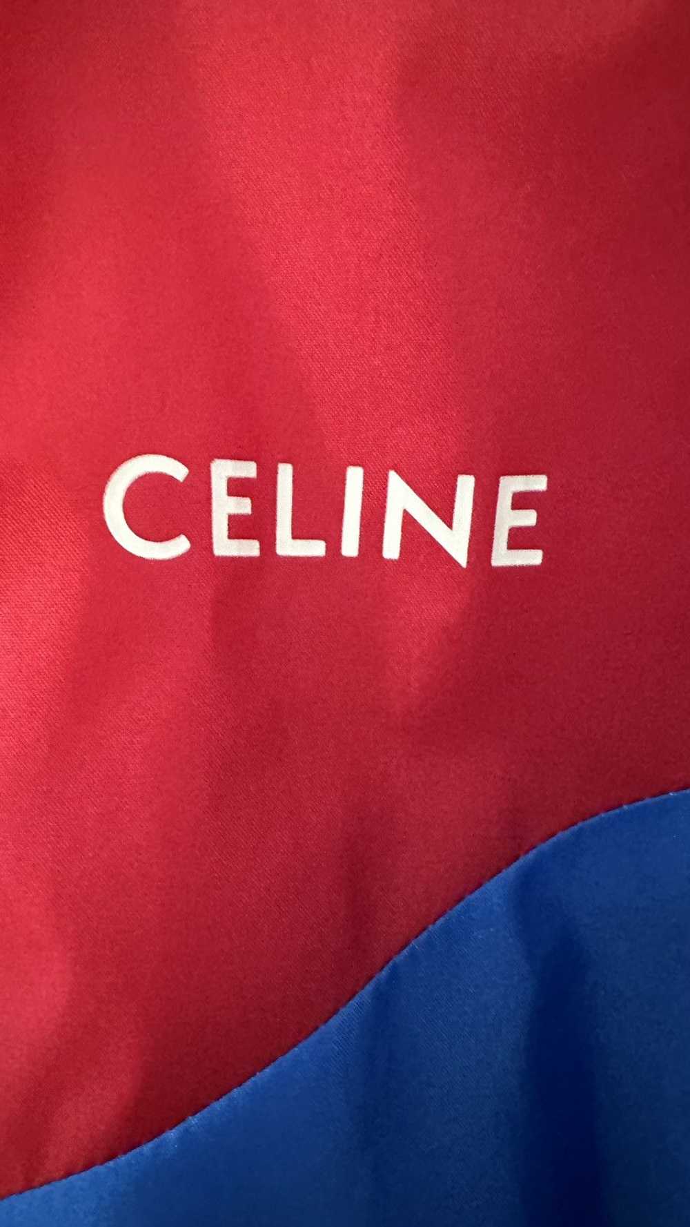 Celine Celine - Logo Color-Block Nylon Hooded Jac… - image 4