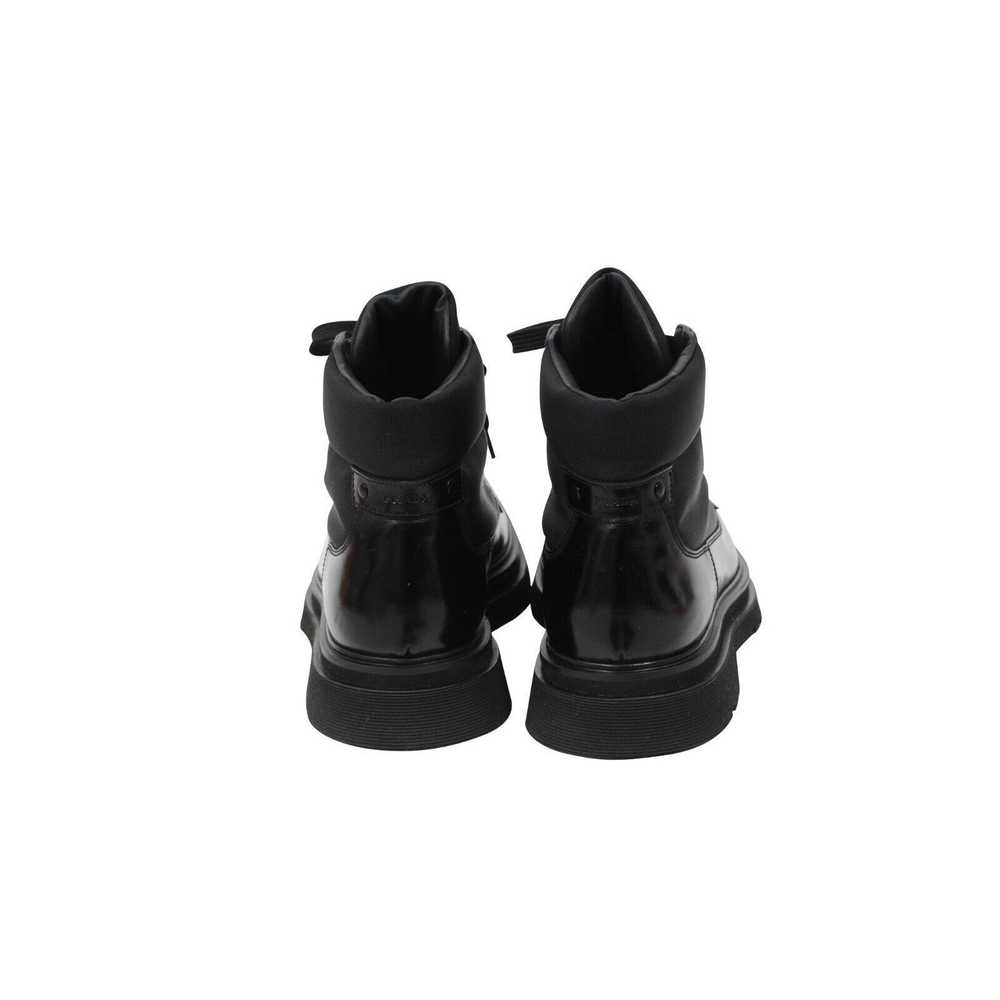 Prada Combat Boots Black Leather - 02056 - image 7