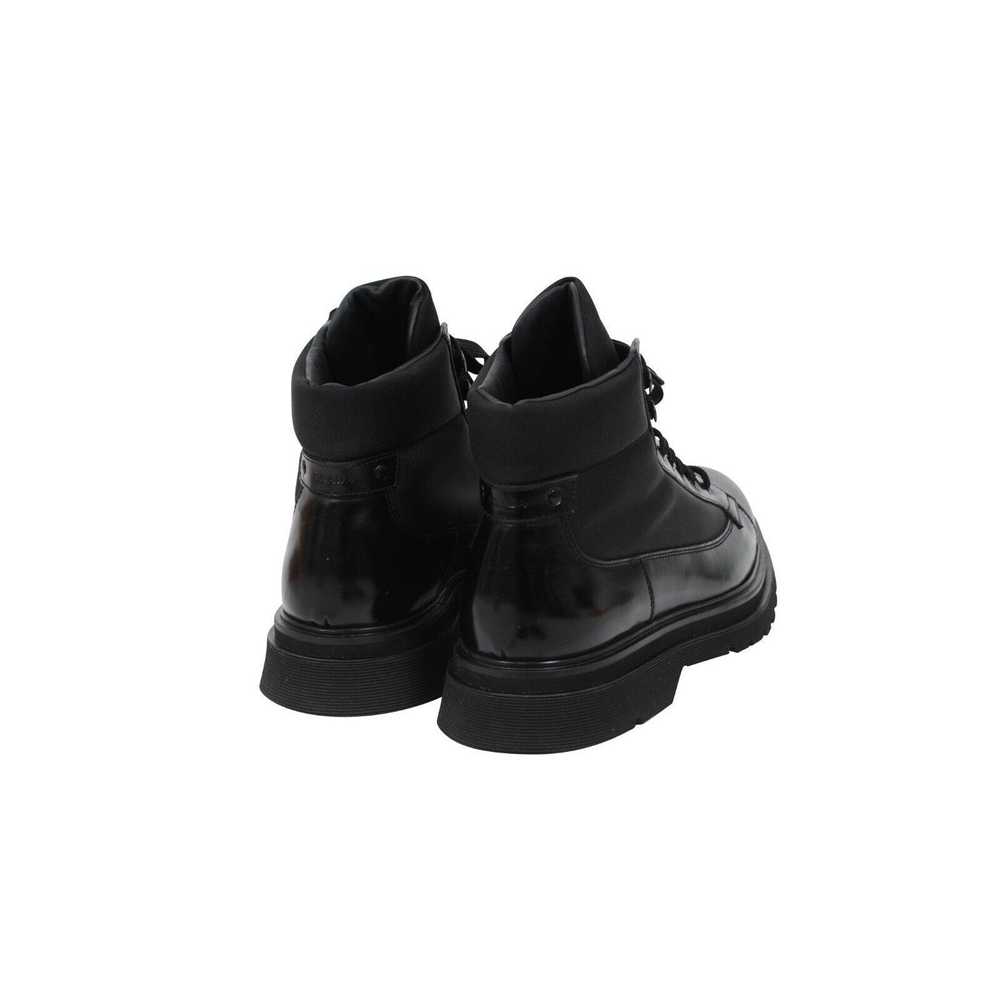 Prada Combat Boots Black Leather - 02056 - image 8