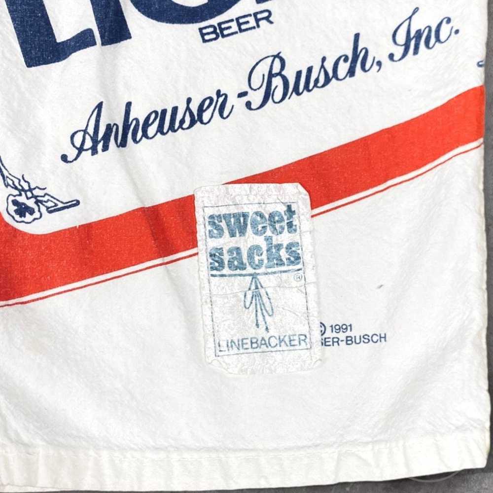 Budweiser Linebacker Vintage Sweet Sacks Cropped … - image 2