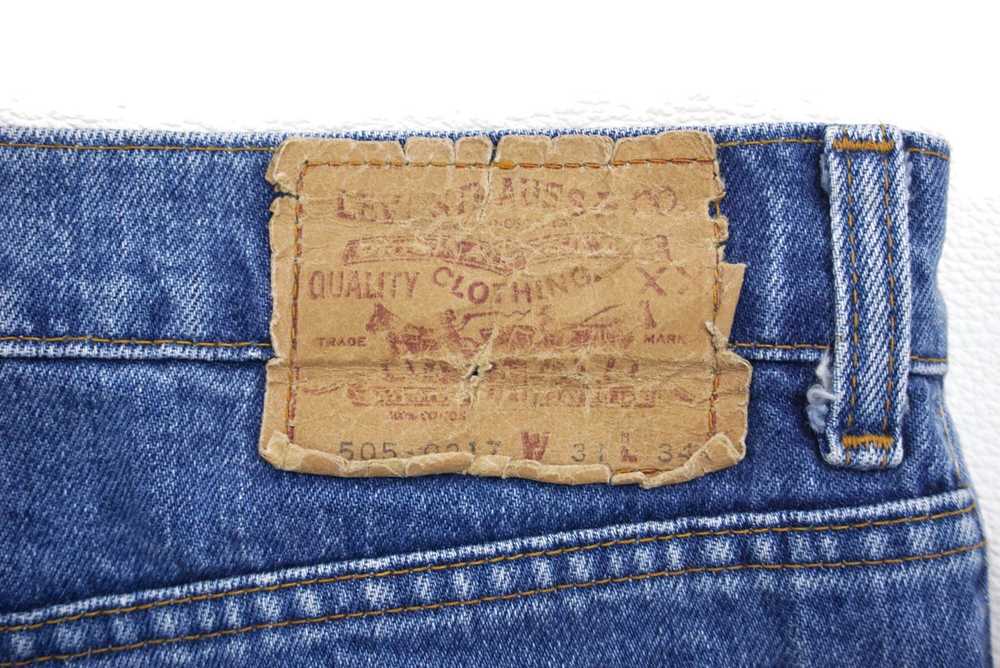 Levi's × Vintage × Workers Cropped Jeans 90s 505-… - image 8