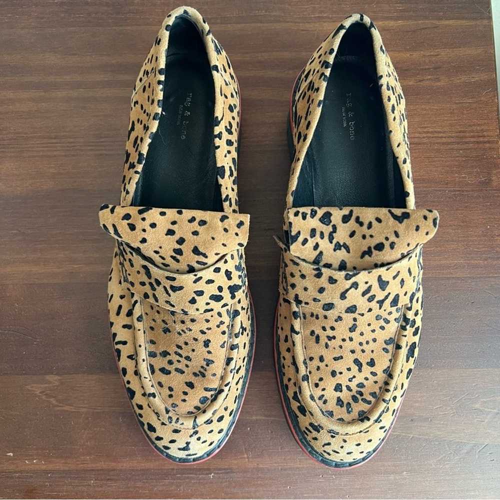 Rag & Bone Taryn Loafer in Tan Cheetah Sz 38 - image 3