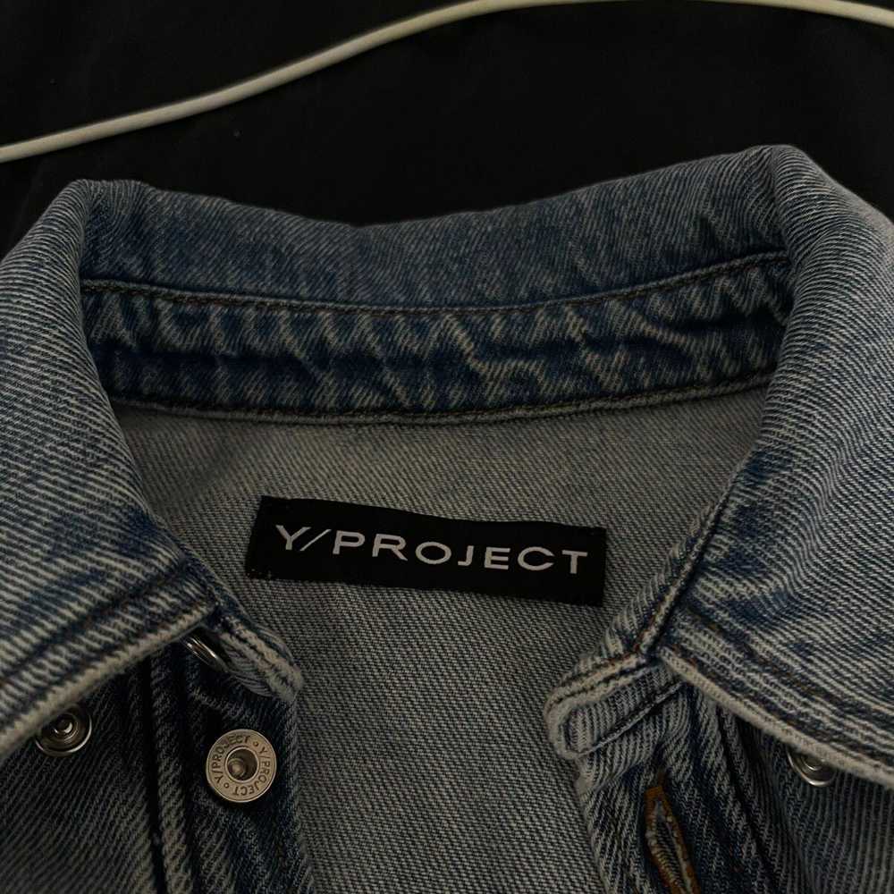 Y/Project Blue classic button panel denim shirt - image 2