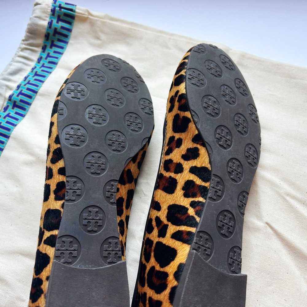Tory Burch Leopard Fur Ballet Flats Shoes - image 3