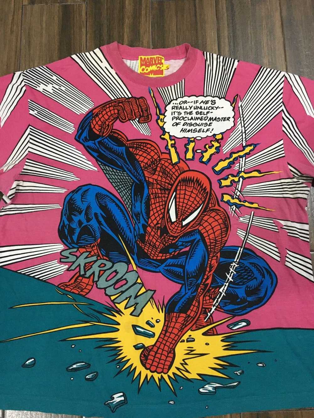 Marvel Comics × Movie × Vintage Vtg Spiderman Ove… - image 2