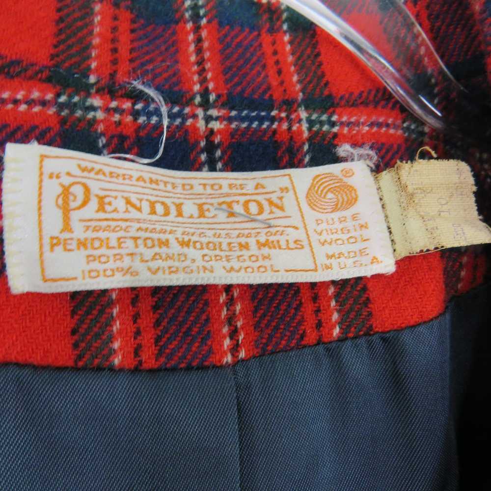 Pendleton × Vintage Vintage Pendleton Red Plaid W… - image 4