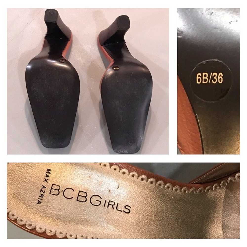 BCBG Max Azria Brown Size 6 High Heel Mules - image 12
