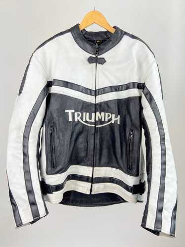 Leather Jacket × Racing × Streetwear Triumph Motor