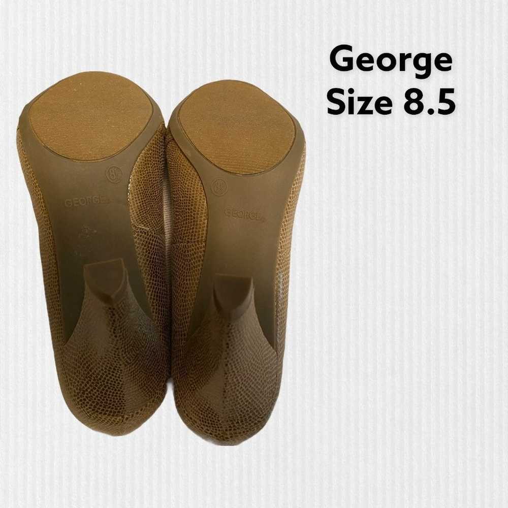 George Faux Snakeskin Heels - image 2