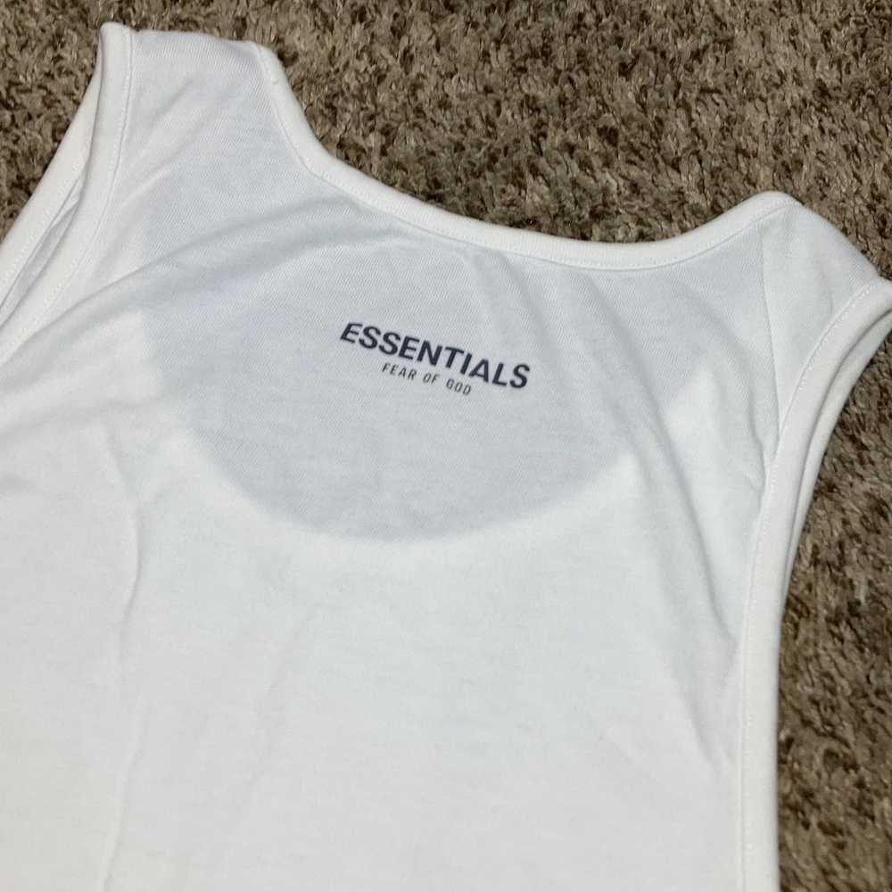 Essentials Fear Of God Essentials White Tank Top … - image 5