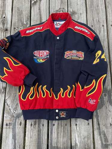 NASCAR Vintage NASCAR rare jacket flames - image 1