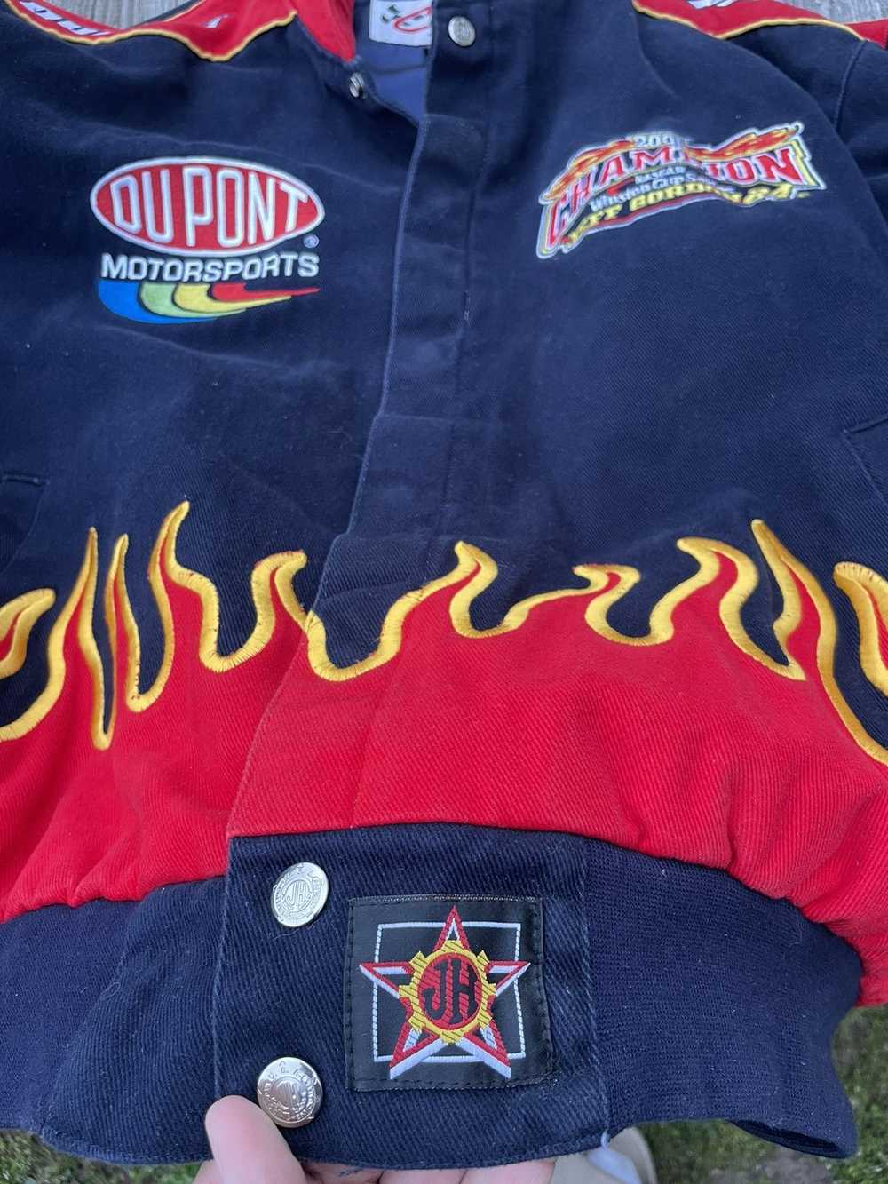 NASCAR Vintage NASCAR rare jacket flames - image 4