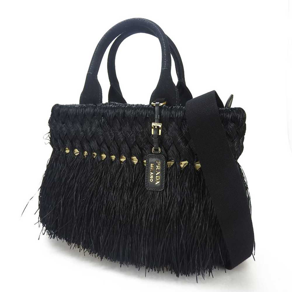 Prada Prada 1BG089 Handbag Shoulder Raffia Women'… - image 2