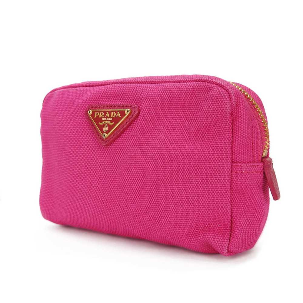 Prada PRADA 1N0340 Pouch FUXIA Fuchsia Pink Canva… - image 2