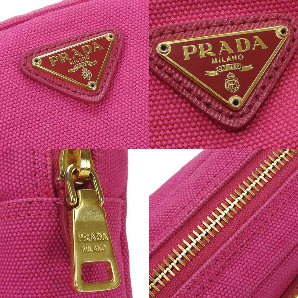 Prada PRADA 1N0340 Pouch FUXIA Fuchsia Pink Canva… - image 7