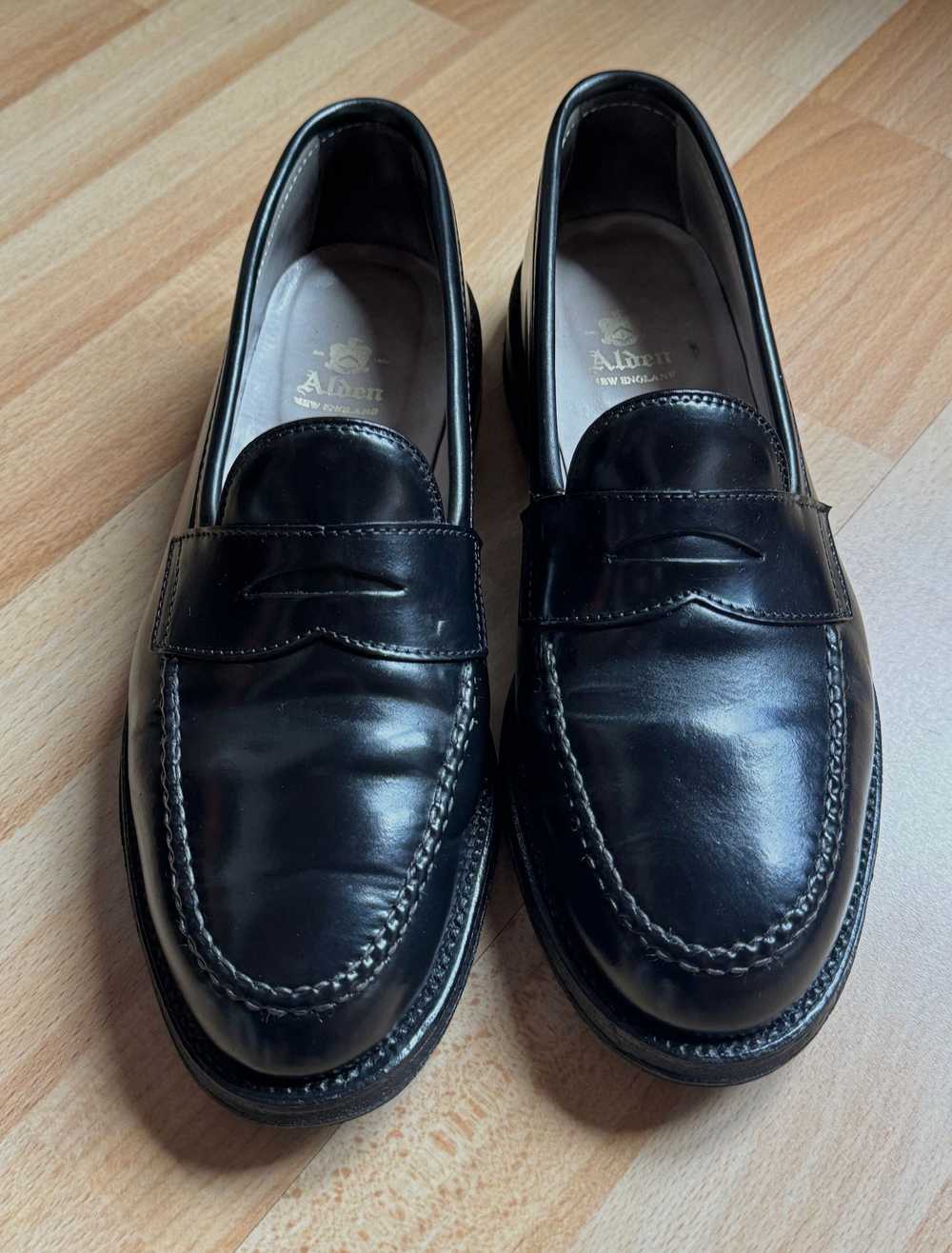 Alden 987 Leisure Handsewn Loafers in Black Shell… - image 4