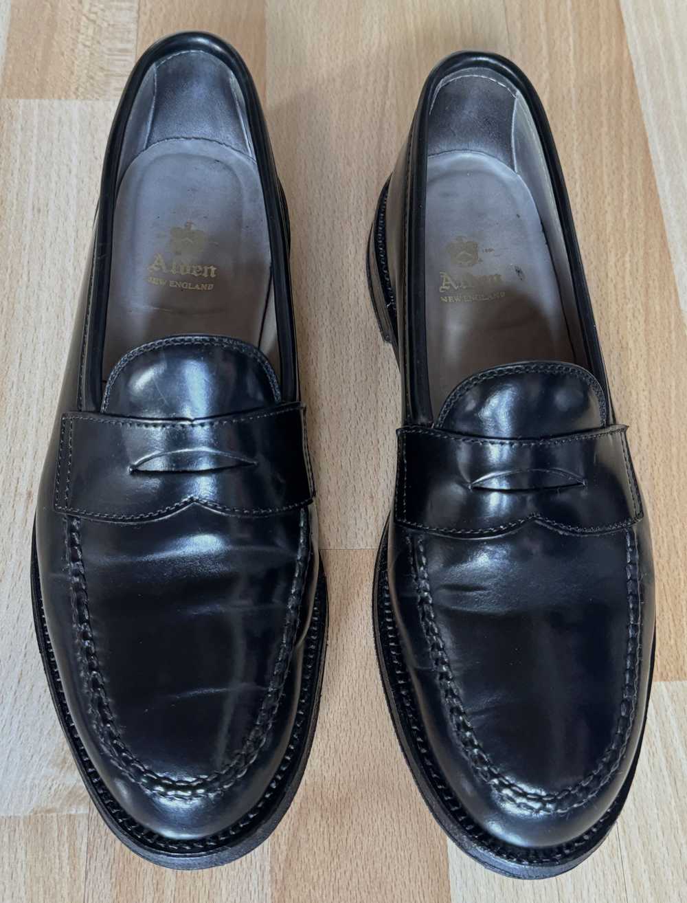 Alden 987 Leisure Handsewn Loafers in Black Shell… - image 9