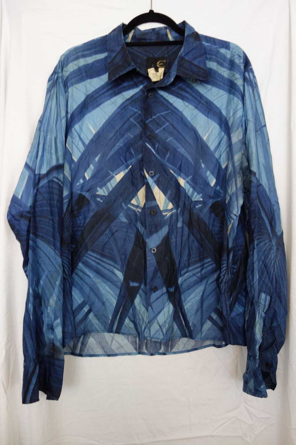 Just Cavalli Vintage Long Sleeve Silk Button Up - image 1