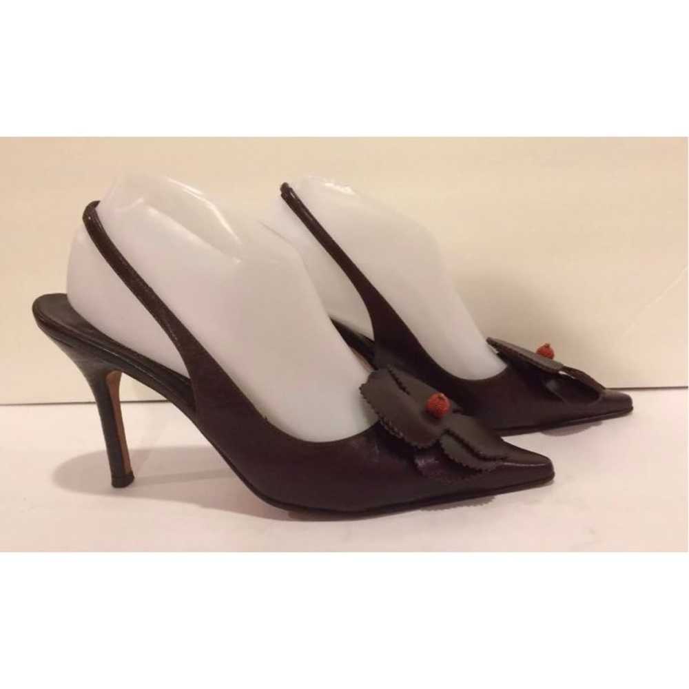 Kate spade pointy toe slingback pumps Heels brown… - image 1