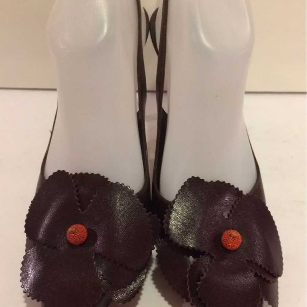 Kate spade pointy toe slingback pumps Heels brown… - image 4