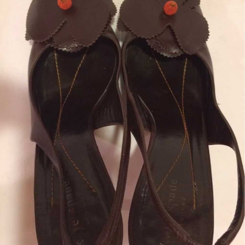 Kate spade pointy toe slingback pumps Heels brown… - image 6