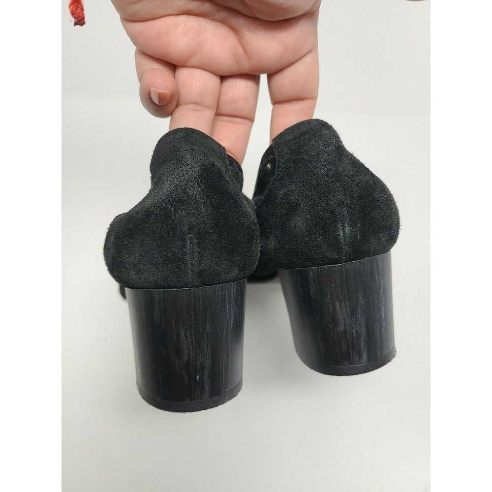 hispanitas Perforated Suede Leather Pumps Black S… - image 5