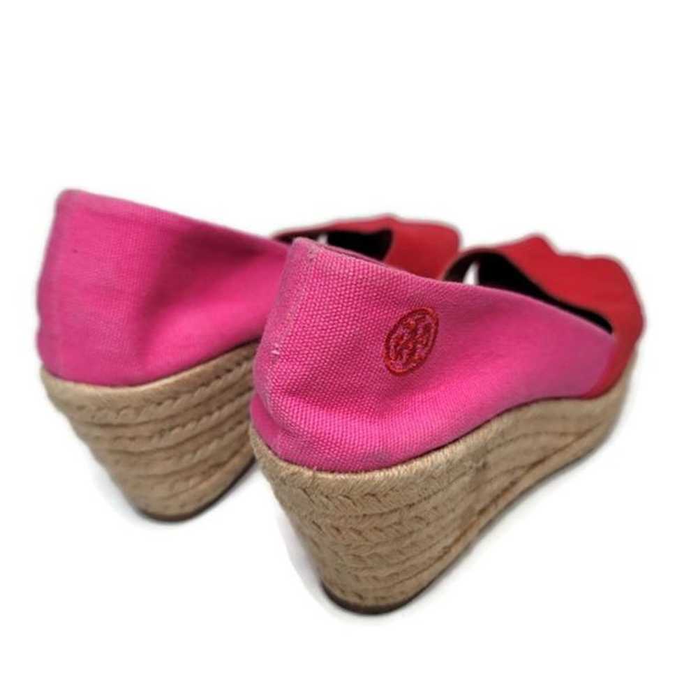 Tory burch filipa color block pink and red espadr… - image 4