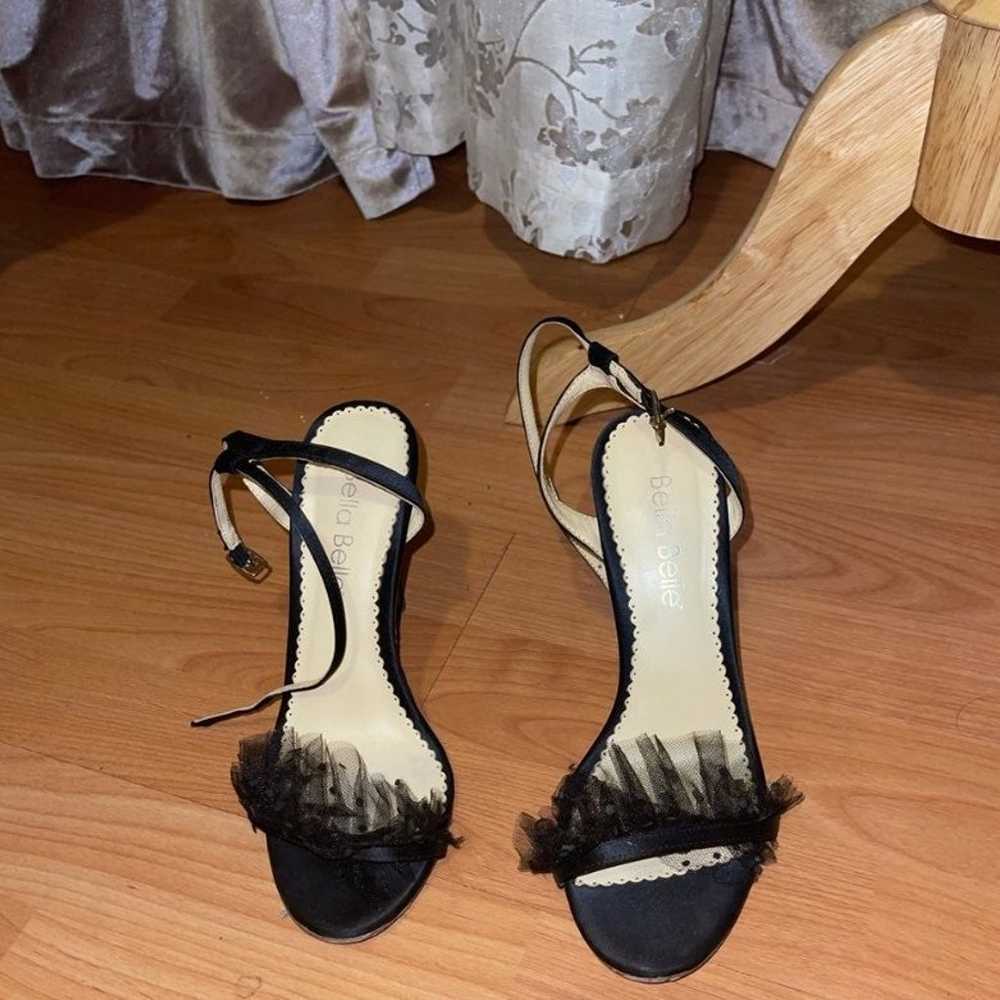 Bella Belle BRIDGET BLACK Tulle Stiletto Ankle St… - image 7