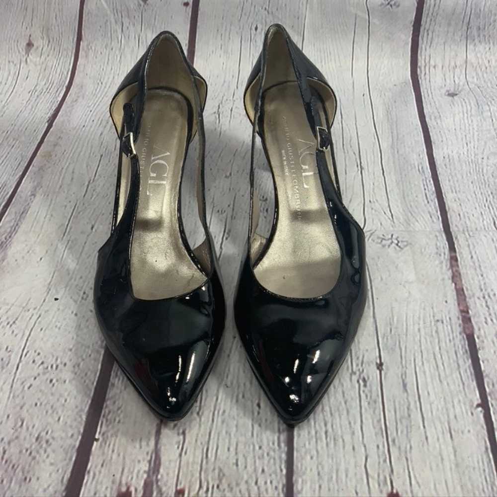 AGL Black Paten6t Leather d'orsay pump - image 2