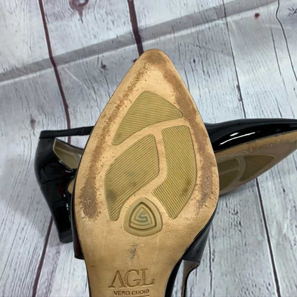 AGL Black Paten6t Leather d'orsay pump - image 8