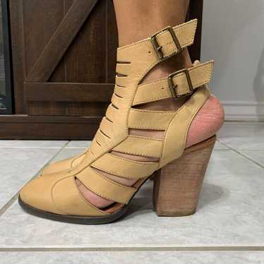 Free People Hayes Leather Strap Booties