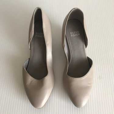 Eileen Fisher Asymmetrical Pump Taupe