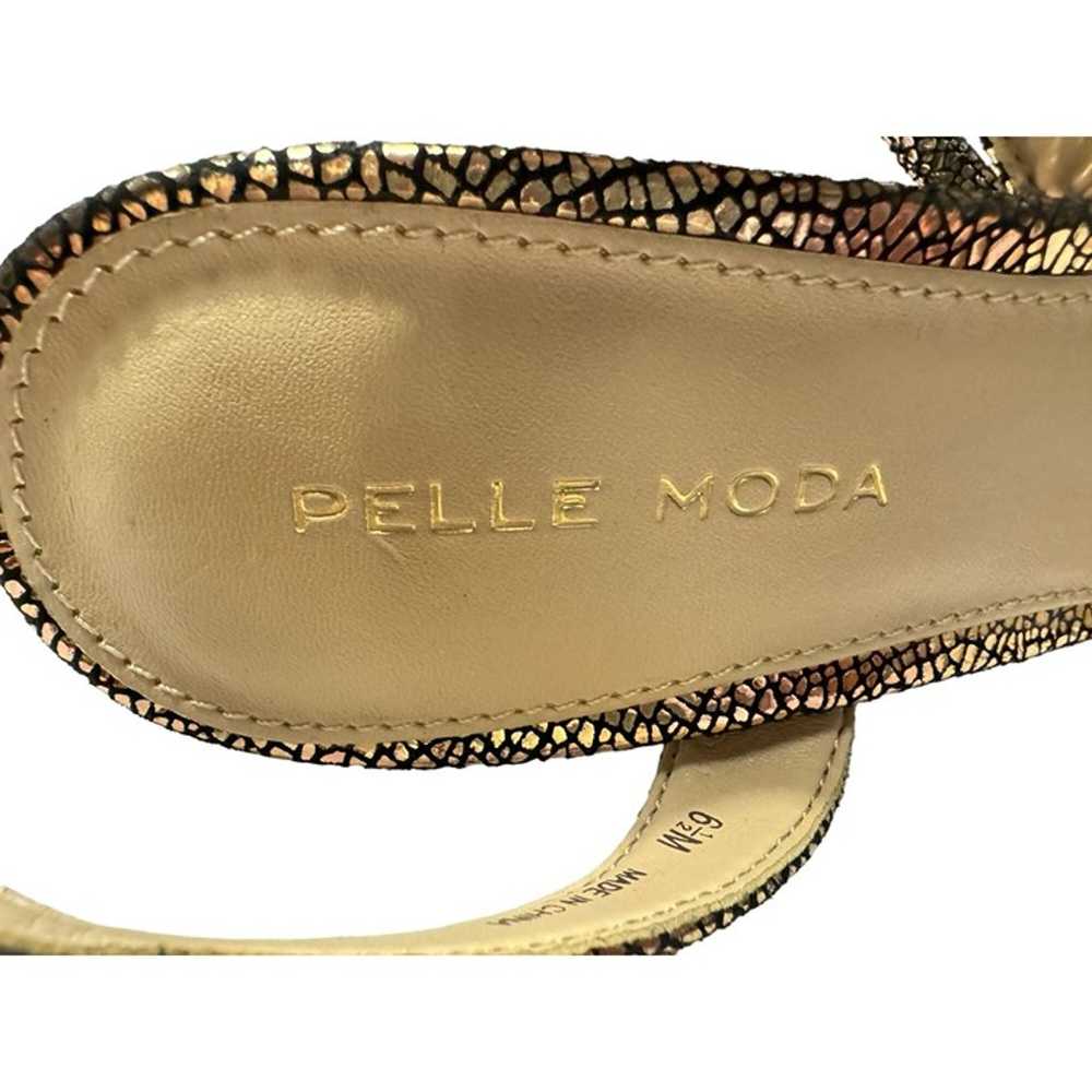 Pelle Moda Rooni Asymmetrical Strappy Crackled Me… - image 6