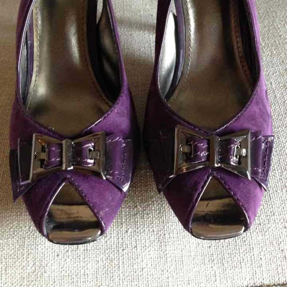 PAOLO suede purple peep toes. Savannah. - image 2