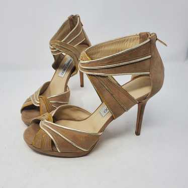 Jimmy Choo Nude Suede Pumps 39 - image 1