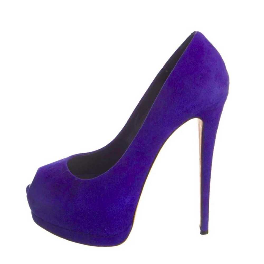 Authentic Giuseppe Zanotti Sharon Suede Platform … - image 1