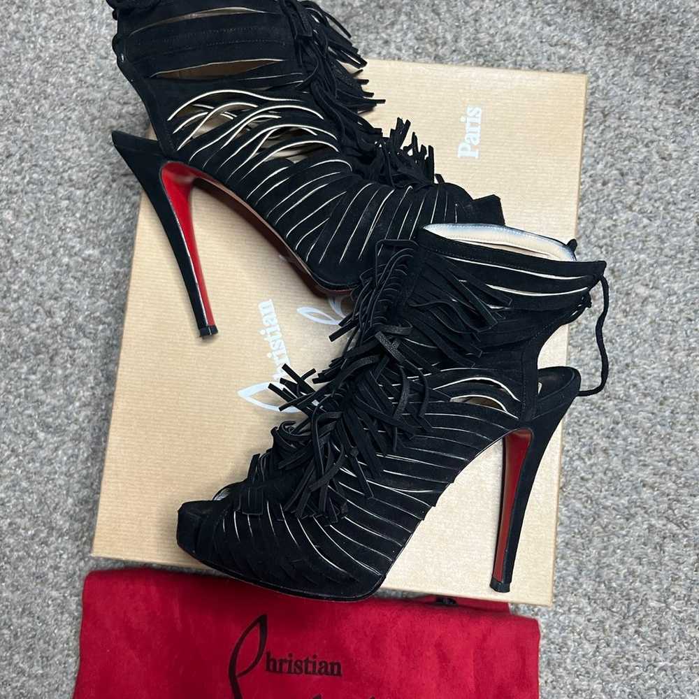 Christian louboutin fringe heels 36 - image 4