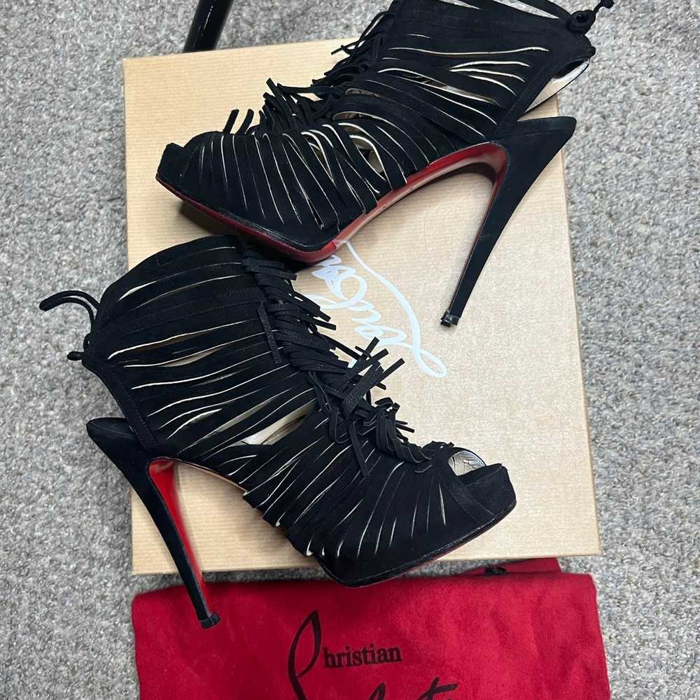 Christian louboutin fringe heels 36 - image 5