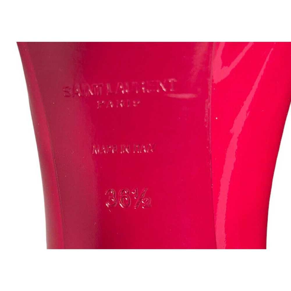 Womens YSL Yves Saint Laurent Tribtoo Patent Fuch… - image 12