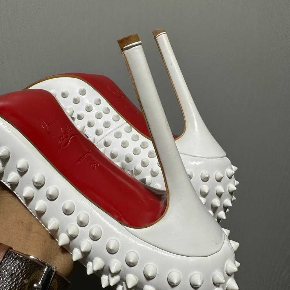 Christian Louboutin Follies Spikes Patent Leather… - image 6