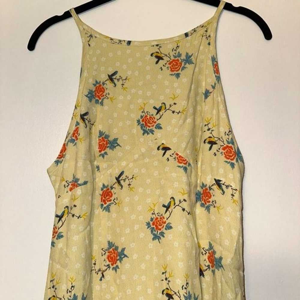 Urban Outfitters Dainty Green Floral Bird Pattern… - image 2