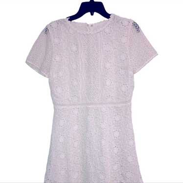 LOFT white lace dress size 2 - image 1