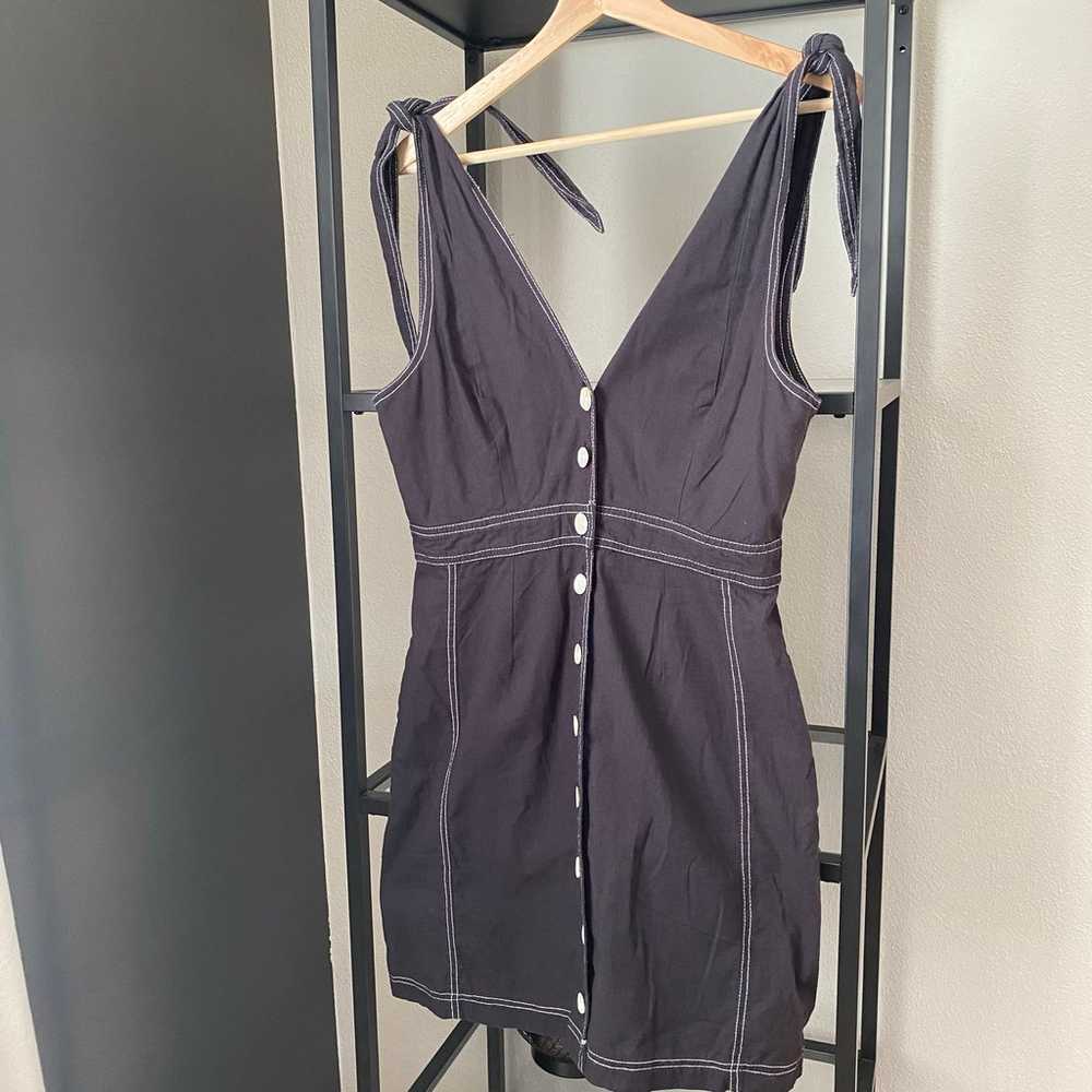 NWOT Free People London Town Overall Mini Dress - image 4