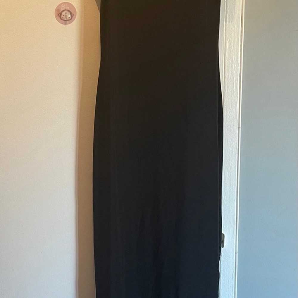 Long Stretchy Black Sexy Dress With Spaghetti Str… - image 1