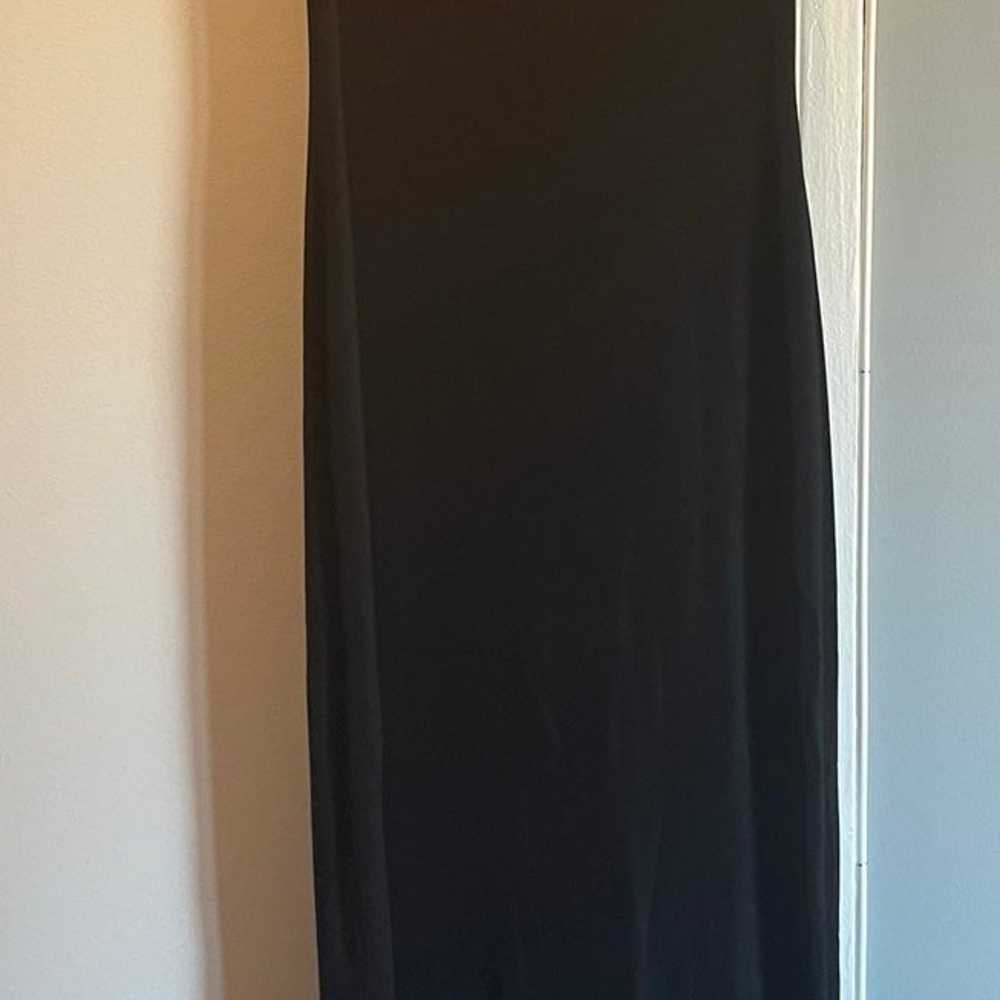 Long Stretchy Black Sexy Dress With Spaghetti Str… - image 4