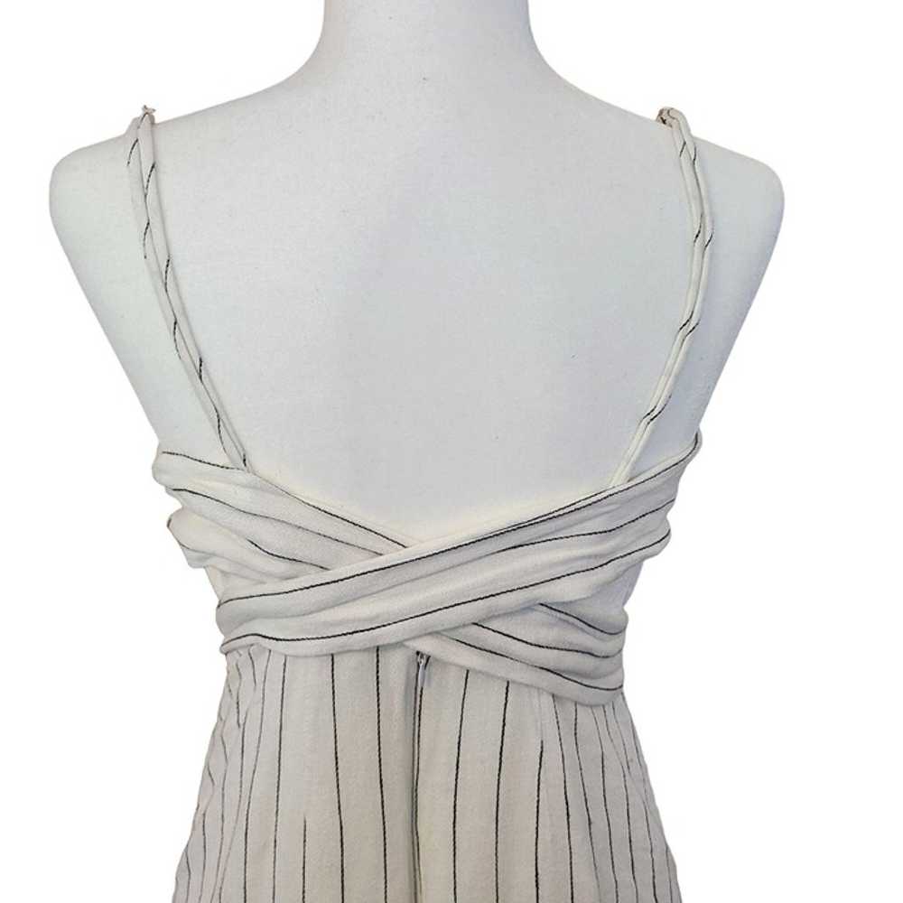 Avec Les Filles Linen Blend Stripe Midi Dress Siz… - image 2