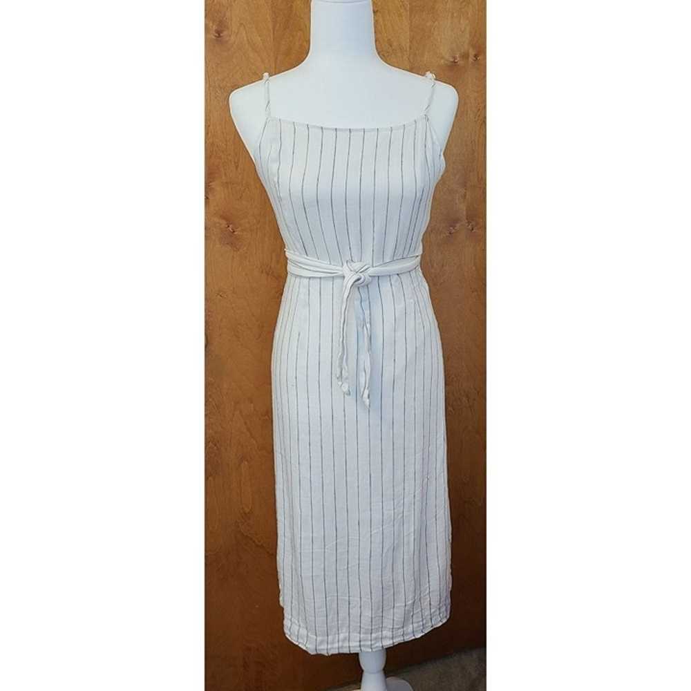 Avec Les Filles Linen Blend Stripe Midi Dress Siz… - image 7